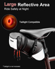Wholesale Custom Expandable Bike Seat Bag Large Reflective Area Water Resistant Cycling Under Seat Pouch
