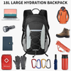 OEM ODM Custom 18L Large Capacity Outdoor Pack Multiple Storage Pockets Water Resistant Insulated Hydration Backpack