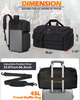 Unisex 45L Sports Duffel Gym Workout Backpack Carry On Luggage Bag Travel Weekender Gym Backpack
