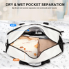 All-in-One Premium Tote Bag Duffel Handbag Sports Storage Bag for Pickleball & Tennis with Dry-Wet Separation 