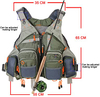 Professional Design 17 Exterior And Interior Pockets Lure Fishing Multifunctional Outdoor Fishing Vest Fishing Jacket