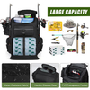 Hot Sale Custom Logo 45L Large Water-Resistant Fishing Tackle Backpack Fishing Backpack with Rod Holders