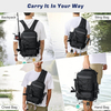 2025 New Fashion Waterproof Fishing Tackle Storage Bag Fishing Backpack Sling Bag with Rod Gear Holder