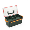 Double Layer Fishing Lure Box Tool Box Large Storage Carry Bag Plastic Large Bait Case with 2 Removable Trays