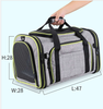 Factory Hot-selling Durable Portable 4 Side Airline Approved Outdoor Expandable Foldable Soft-Sided Pet Carrier