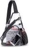  Stadium Approved Clear Shoulder Crossbody Backpack Clear PVC Sling Bag