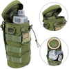 Tactical Backpack Attachment Pouches for 32oz Hydration Carrier Sports Water Bottle Holder