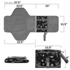 Stylish OEM Large Portable Changing Pad with Foam Head Pillow and Extra Pockets Baby Diaper Changing Mat