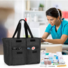 Portable Medical Equipment Supplies Nursing Tote Bag for Work with Padded Laptop Sleeve Black Nurse Bag