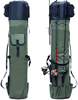 Fishing Rod Bag Canvas Rod Case Organizer Pole Storage Bag Fishing Rod And Reel Carrier Organizer for Travel