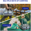 Water-Resistant Fishing Storage Bag with Non-Slip Base and Padded Shoulder Strap Fishing Tackle Bag