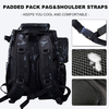  Factory Price Large Storage Fishing Tackle Backpack 2 Fishing Rod Holders with 4 Tackle Boxes