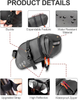 Wholesale Custom Expandable Bike Seat Bag Large Reflective Area Water Resistant Cycling Under Seat Pouch