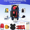 High Quality Durable Sports Bag Rolling Baseball Bag Wheeled Softball Equipment Bag with Shoes Compartment