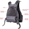 Wholesale High Quality Heavy-Duty Multi Pockets Functional Fly Fishing Vest Backpack Fishing Chest Pack
