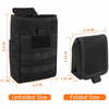 Durable 1000D Nylon Roll Up Folding Utility Pouch Waist Bag Drawstring Tactical Magazine Dump Pouch