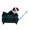 New Fashion Outdoor Designer Dog Pet Trolley Cat Carriers Travel Carrier Trolley Stroller Bag Pet Cages Carriers Houses 