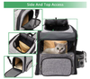 Dog Backpack Carrier Cat Backpack Carrier Mesh Breathable with Transparent Window for Small Dog cat Expandable Pet Carrier bag