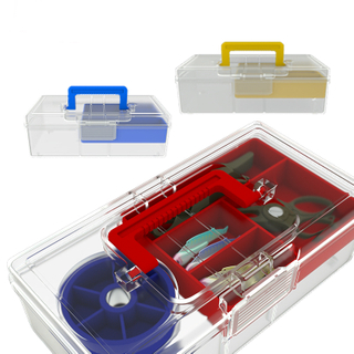 Bait Lure Hooks Storage Box Plastic Transparent Portable Tackle Waterproof Small Fish Tools Bait Lure Hooks Storage Box