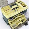 Multi-Layer Plastic Multifunctional Fishing Gear Box Sea Fishing Bait Box Tool Box for Fishing Camping