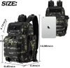Tactical Backpack Military Hiking Backpack for Men Assault Travel Backpack Large Fishing Backpack for Tackle Storage