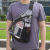  Stadium Approved Clear Shoulder Crossbody Backpack Clear PVC Sling Bag