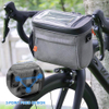 Waterproof Touch Screen Phone Holder Front Frame Storage Basket Bicycle Handlebar bag with Removable Shoulder Strap 