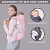 Stylish Baby Sling for Newborns Infants Adjustable Baby Carrier with Hip Seat Baby Carrier Wrap Backpack
