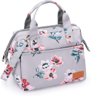 Insulated Grocery Shopping Bag with Adjustable Shoulder Strap Wide Open Thermal Cooler Tote Bag