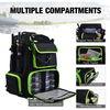 OEM Custom Large Fishing Bag Tactical Molle System Fishing Tackle Backpack with Rain Cover