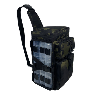 Custom Logo Black Camo Hold 5pcs 3600 Tackle Box Carp Fishing Tackle Box Storage Bag with Boxes