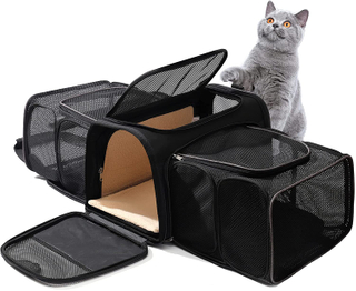 OEM Approved Pet Carrier Expandable Airline Approved Cat Dog Carrier Bag Portable Soft Sided Carriers for Pets