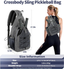 New Design Water Resistant Durable Crossbody Paddle Rackets Backpack Pickleball Bag for Men Women