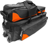 Factory Wholesale Lightweight Triple Tote Roller Plus Bowling Bag With Detachable Shoe Bag Bowling Roller Bag