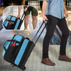 Custom logo Large Capacity 2 Balls Separate Shoe Compartment Trolley Bowling Ball Duffel Bag Bowling Bag with Wheel