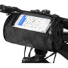 Outdoor Customized Waterproof Bicycle Front Storage Bag Mountain Bike Handlebar Bag with Removable Shoulder Strap