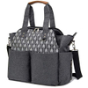 Stylish Ease of Use Diaper Bag Tote Satchel Diaper Messenger for Mom and Girls in Grey with Large Storage Pockets