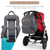 The Latest Waterproof Mother Diaper Nappy Bag with Diaper Pouch Washable Changing Pad Mommy Travel Backpack