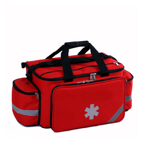 Red Trauma Bag Emergency Medical EMT First Aid Bag with Durable Stitching And Seams