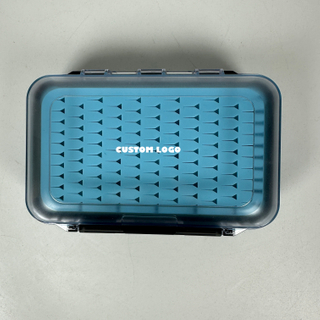 Two-Sided Waterproof Lightweight Easy Grip Transparent Lid Foam Insert Jig Box Fly Fishing Lure Box