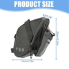 Large Waterproof Strap-On Wedge Cycling Tool Pouch Bike Under Seat Pack Bicycle Saddle Bag with Water Bottle Holder for Bike