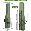 Hot Selling 600D Large Capacity Portable Customized Fishing Rod Bag Case Foldable Fishing Pole Holder Bag