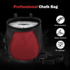Drawstring Climbing Chalk Bag Bucket with Quick-Clip Belt for Rock Climbing Weight Lifting Gymnastics