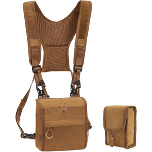 Hot Selling Durable Lightweight Portable Binocular Pack Bino Harness with Rangefinder Pouch And Rain Cover