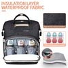 Custom Stylish Baby Bag with Folding Crib for Moms and Dads Portable Bassinet Diaper Bag Backpack