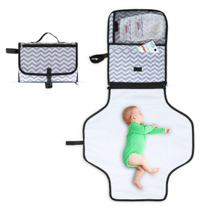 2021 Best Seller Portable Folding Diaper Travel Changing Pad Waterproof Reusable Baby Mat Storage Organizer Bag