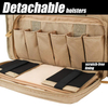 Tactical Shooting Range Bag Waterproof Pistol Range Duffle Bags with Customizable Main Compartment