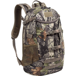 Men's Camo Hunting Gun Backpack with Rain Cover Camouflage Outdoor Daypack Tactical Hunting Bags for Bow Rifle Pistol