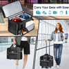 Custom Outdoor Sports Bag Bowling Ball Trolley Bag Lightweight 2 Ball Bowling Bag with 4 Wheels