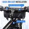 Hot Selling Waterproof & Durable Bike Handlebar Bag Large Reflective Bicycle Handlebar Roll Bag